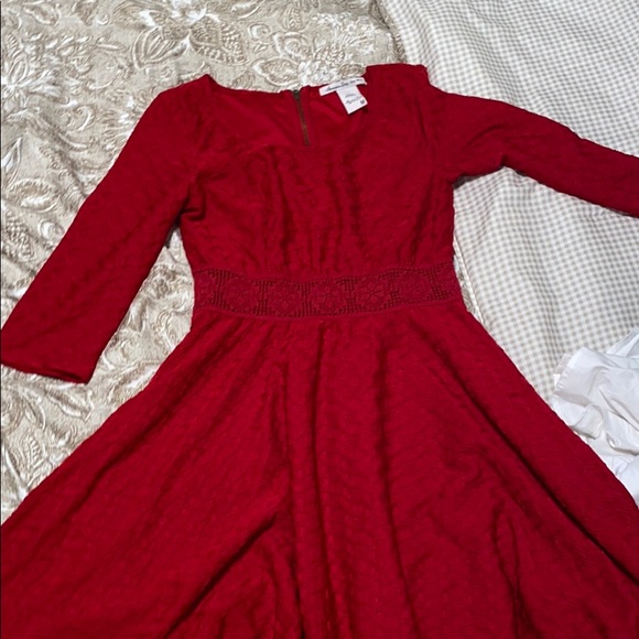 Red  skater flare dress 💋 - Picture 3 of 10